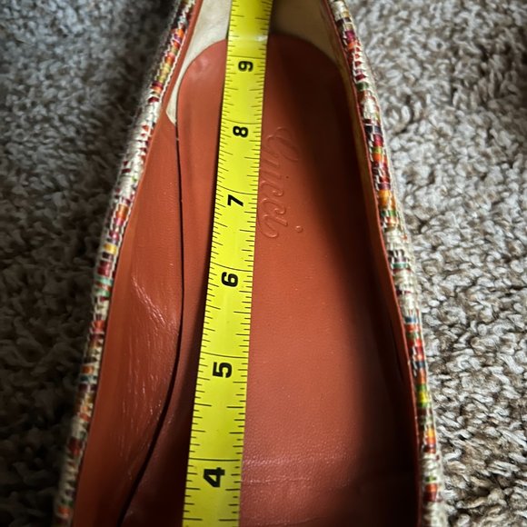 Gucci Women's Straw Raffia Style Woven Leather Trim Multicolor Flats. - Picture 15 of 15